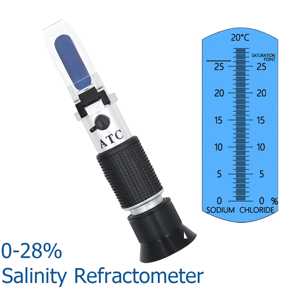 Marine Aquarium Water Analyzer - ATC Refractometer Zeewater Zoutgehalte Meter 0-28%