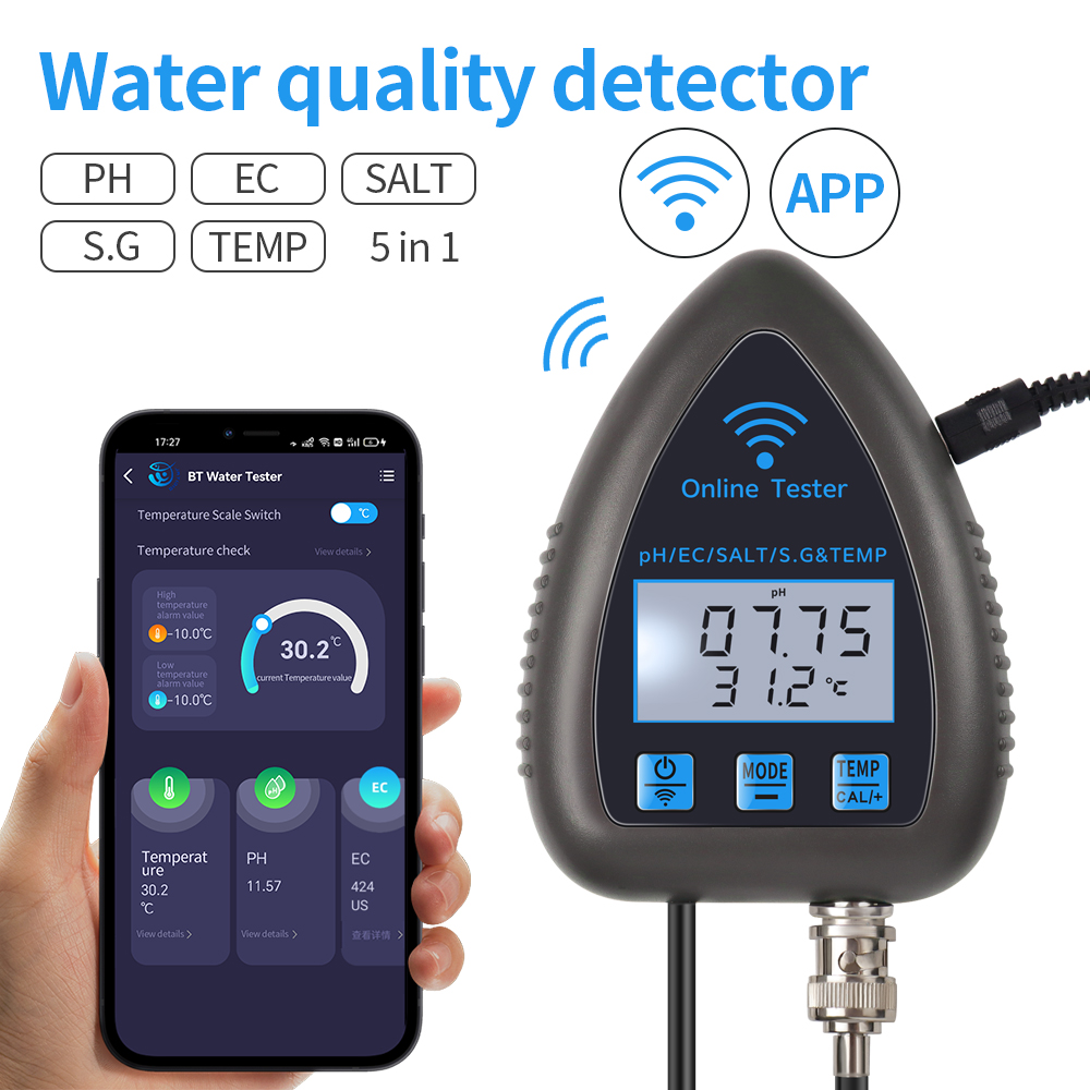 Tuya Wifi 5 In 1 Waterkwalitei - Marine Aquarium Water Analyzer recensie en prijs